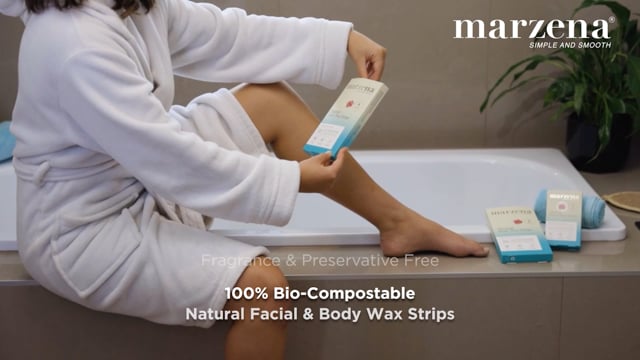 Marzena Natural Body Wax Strips 20's